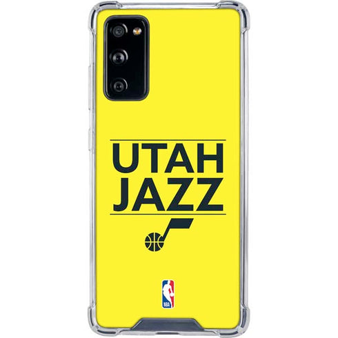 NBA Utah Jazz Standard - Yellow Galaxy S20 FE Clear Case